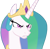 Size: 1098x1080 | Tagged: safe, edit, edited screencap, screencap, princess celestia, alicorn, pony, g4, the ending of the end, angry, background removed, bust, cropped, crown, gritted teeth, jewelry, regalia, simple background, solo, teeth, transparent background