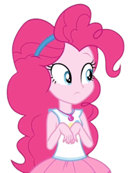 Size: 430x581 | Tagged: safe, artist:blockslikepl, edit, edited screencap, screencap, pinkie pie, human, equestria girls, g4, background removed, female, simple background, solo, transparent background