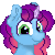 Size: 250x250 | Tagged: safe, artist:cupute, misty brightdawn, pony, unicorn, g5, animated, aseprite, colored horn, curly mane, cute, digital art, eyelashes, female, gif, horn, long mane, looking at you, mistybetes, pixel animation, pixel art, rebirth misty, silly, simple background, smiling, smiling at you, solo, tail, tongue out, transparent background