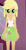 Size: 490x936 | Tagged: safe, artist:qbert2kcat, applejack, equestria girls, g4, bare shoulders, clothes, clothes swap, green skirt, shirt, skirt, sleeveless, solo