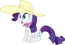 Size: 4363x3000 | Tagged: safe, artist:cloudy glow, rarity, pony, unicorn, a canterlot wedding, g4, female, giant hat, hat, horn, mare, simple background, solo, transparent background, vector