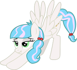 Size: 6000x5500 | Tagged: safe, artist:firlin123, oc, oc only, oc:sugar stamp, pegasus, pony, female, iwtcird, mare, meme, simple background, solo, spread wings, stretching, transparent background, vector, wings