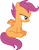 Size: 3000x3804 | Tagged: safe, alternate version, artist:cloudy glow, scootaloo, pegasus, pony, g4, one bad apple, blank flank, female, filly, foal, simple background, solo, transparent background, vector