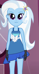 Size: 490x936 | Tagged: safe, artist:qbert2kcat, trixie, human, equestria girls, g4, bare shoulders, fall formal outfits, female, sleeveless, solo