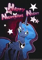 Size: 245x350 | Tagged: safe, artist:the-pony-princess, princess luna, alicorn, pony, g4, animated, concave belly, female, gif, mare, nightmare night, slender, thin