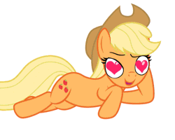 Size: 819x655 | Tagged: artist needed, source needed, safe, applejack, earth pony, pony, g4, animated, cardiophilia, fetish, gif, heart, heart eyes, heart pounding, heartbeat, love, simple background, solo, want it need it, white background, wingding eyes