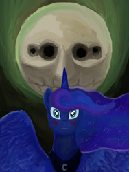 Size: 1200x1600 | Tagged: safe, artist:higvern, princess luna, alicorn, g4, crossover, fear and hunger 2, rher