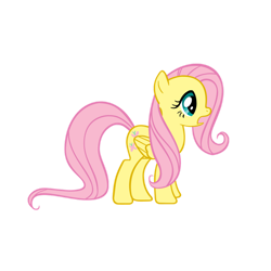 Size: 900x900 | Tagged: safe, artist:angel-the-bunny, fluttershy, pegasus, pony, g4, female, mare, open mouth, simple background, solo, transparent background, vector