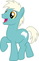 Size: 1600x2466 | Tagged: safe, artist:chainchomp2 edits, edit, vector edit, clean slate, earth pony, pony, g4, background pony, friendship student, happy, male, open mouth, raised hoof, recolor, simple background, smiling, solo, stallion, transparent background, vector, vector used