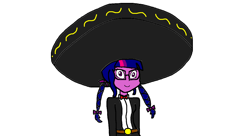 Size: 1374x748 | Tagged: safe, artist:samueljcollins1990, sci-twi, twilight sparkle, equestria girls, g4, hat, mariachi, mariachi outfit, mariachi-twi, simple background, solo, sombrero, white background