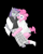 Size: 348x436 | Tagged: safe, artist:y122n20497166, maud pie, pinkie pie, earth pony, anthro, g4, black background, digital art, duo, pixel-crisp art, simple background, smiling