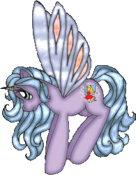 Size: 225x289 | Tagged: safe, artist:kalavista2, oc, oc only, oc:moonlight goddess, pony, butterfly wings, female, mare, simple background, solo, transparent background, wings