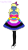 Size: 1558x2780 | Tagged: safe, artist:hayley566, oc, oc only, oc:azure/sapphire, equestria girls, g4, clothes, crossdressing, femboy, genderfluid pride flag, headband, high heels, male, pansexual pride flag, pride, pride dress, pride flag, pride month, shoes, simple background, solo, stockings, thigh highs, transparent background, wig