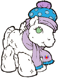 Size: 219x288 | Tagged: safe, artist:lyrepony, oc, oc only, pony, g1, clothes, hat, scarf, simple background, smiling, solo, white background, white coat