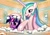 Size: 4093x2894 | Tagged: safe, artist:rainbowdashsuki, princess celestia, twilight sparkle, alicorn, pony, unicorn, g4, bath, blushing, duo, female, horn, mare, simple background, soap bubble, sparkles, transparent background, wet, wet mane