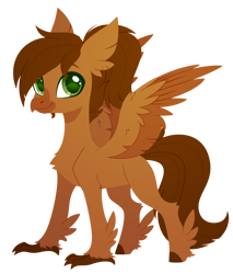 Size: 2259x2650 | Tagged: safe, artist:belka-sempai, oc, oc only, oc:coppercore, classical hippogriff, hippogriff, g4, classical hippogriffied, commission, hippogriffied, male, simple background, smiling, solo, species swap, transparent background, ych result