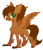 Size: 2259x2650 | Tagged: safe, artist:belka-sempai, oc, oc only, oc:coppercore, classical hippogriff, hippogriff, g4, classical hippogriffied, commission, hippogriffied, male, ponytail, simple background, smiling, solo, species swap, spread wings, transparent background, wings, ych result