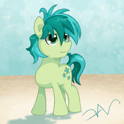 Size: 1400x1400 | Tagged: safe, artist:swasfews, sandbar, earth pony, simple background, solo, standing