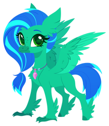 Size: 2345x2720 | Tagged: safe, artist:belka-sempai, part of a set, oc, oc only, oc:sky splash, classical hippogriff, hippogriff, g4, commission, female, freckles, hairband, jewelry, necklace, rule 63, simple background, smiling, solo, spread wings, transparent background, wings, ych result