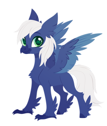 Size: 2420x2835 | Tagged: safe, artist:belka-sempai, oc, oc only, classical hippogriff, hippogriff, g4, classical hippogriffied, commission, hippogriffied, male, simple background, smiling, solo, species swap, transparent background, ych result