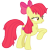 Size: 3000x3147 | Tagged: safe, artist:cloudy glow, apple bloom, earth pony, pony, g4, .ai available, apple bloom's bow, bow, female, hair bow, mare, older, older apple bloom, simple background, solo, transparent background, vector