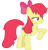 Size: 3000x3147 | Tagged: safe, artist:cloudy glow, apple bloom, earth pony, pony, g4, .ai available, apple bloom's bow, bow, female, hair bow, mare, older, older apple bloom, simple background, solo, the cmc's cutie marks, transparent background, vector