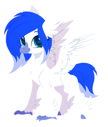 Size: 2420x2835 | Tagged: safe, artist:belka-sempai, oc, oc only, classical hippogriff, hippogriff, g4, classical hippogriffied, commission, female, hippogriffied, simple background, smiling, solo, species swap, transparent background, ych result