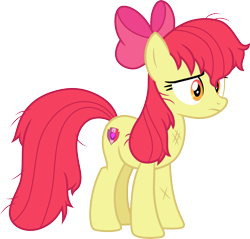 Size: 3139x3000 | Tagged: safe, artist:cloudy glow, apple bloom, g4, .ai available, apple bloom's bow, bow, female, hair bow, older, older apple bloom, simple background, transparent background, vector