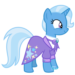 Size: 1280x1280 | Tagged: safe, artist:scienset, edit, edited screencap, screencap, trixie, unicorn, g4, the last problem, bow, female, horn, mare, older, older trixie, simple background, smiling, solo, transparent background
