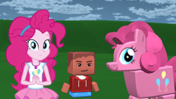 Size: 1920x1080 | Tagged: safe, artist:blockslikepl, edit, edited screencap, screencap, pinkie pie, earth pony, human, equestria girls, g4, blocksworld