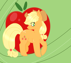 Size: 1280x1124 | Tagged: safe, artist:pluel, applejack, earth pony, pony, g4, 2014, solo