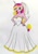 Size: 2456x3500 | Tagged: safe, artist:killerteddybear94, princess cadance, alicorn, anthro, g4, big breasts, breasts, bride, busty princess cadance, clothes, dress, female, hand on hip, looking at you, mare, sketch, smiling, solo, traditional art, veil, wedding dress, wedding veil