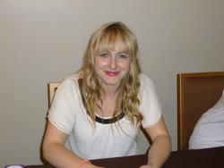 Size: 1024x768 | Tagged: safe, human, andrea libman, equestria la, equestria la 2012, female, irl, irl human, photo, solo, voice actor