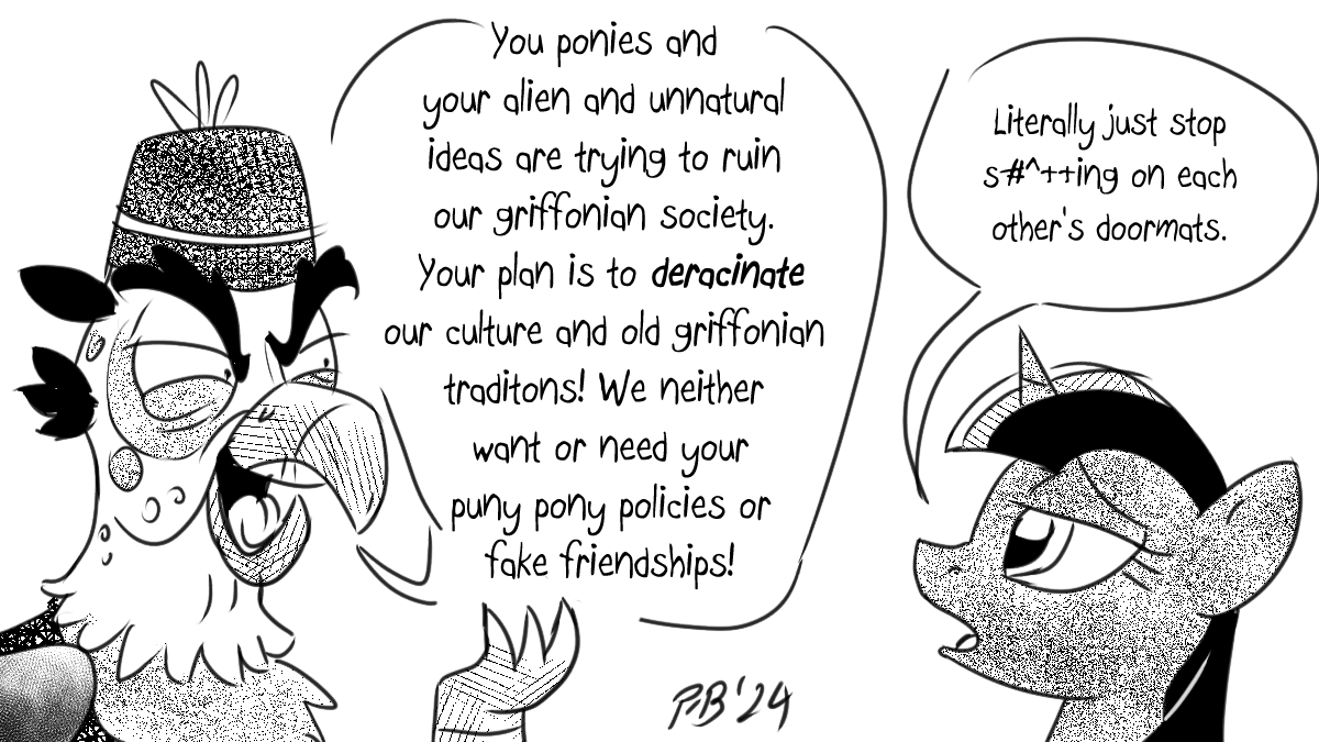 3393312 safe, alternate version, artistponyberserker, grampa gruff