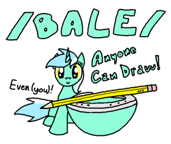 Size: 630x530 | Tagged: safe, artist:purblehoers, lyra heartstrings, pony, unicorn, g4, /bale/, /mlp/, female, horn, horseshoes, looking at you, mare, ms paint, pencil, perspective, raised hoof, simple background, sitting, solo, text, white background