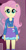 Size: 490x936 | Tagged: safe, artist:qbert2kcat, fluttershy, equestria girls, g4, boots, clothes, clothes swap, hoodie, looking at you, shirt, shoes, skinny, skirt, smiling, smiling at you, solo, thin