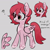 Size: 4096x4096 | Tagged: safe, artist:metaruscarlet, oc, oc only, oc:metaru scarlet, pegasus, pony, english, folded wings, gray background, pegasus oc, question mark, redesign, simple background, solo, spotted, text, wings