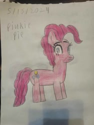 Size: 1500x2000 | Tagged: safe, artist:alan-the-animeartist, pinkie pie, earth pony, g4, female, solo, traditional art