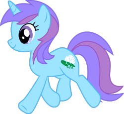 Size: 1116x1024 | Tagged: safe, artist:cloudy glow, edit, vector edit, orchid dew, pony, unicorn, alternate cutie mark, background pony, female, horn, mare, recolor, simple background, solo, transparent background, vector