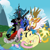Size: 2828x2831 | Tagged: safe, artist:hkpegasister, daybreaker, discord, gilda, king sombra, nightmare moon, queen chrysalis, g4, antagonist, disguised discord, female, grass, hill, male, mare, stallion