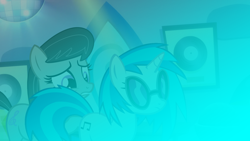 Size: 1280x720 | Tagged: safe, artist:epicheavytf2, artist:pyrogaming, dj pon-3, octavia melody, vinyl scratch, earth pony, pony, unicorn, g4, my little pony: friendship is magic, slice of life (episode), bowtie, cherenkov radiation, demon core, duo, duo female, female, glasses, horn, imminent death, mare, meme, record, shitposting, this will end in death, this will end in radiation poisoning, this will end in tears, this will end in tears and/or death, unaware, you are already dead