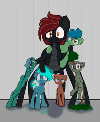 Size: 1679x2045 | Tagged: safe, artist:cotarsis, oc, oc:ivin, monster pony, original species, pony, spiderpony, headless, looking at you, modular, q&a, simple background