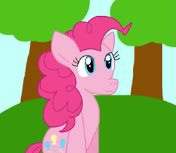 Size: 981x855 | Tagged: safe, artist:cmara, pinkie pie, earth pony, g4, female, solo, tree