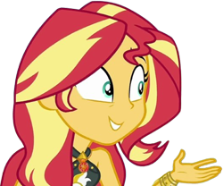 Size: 3033x2520 | Tagged: safe, editor:homersimpson1983, sunset shimmer, equestria girls, equestria girls specials, g4, my little pony equestria girls: forgotten friendship, clothes, geode of empathy, magical geodes, simple background, smiling, swimsuit, transparent background