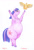 Size: 1200x1762 | Tagged: safe, artist:soobel, twilight sparkle, bird, goose, pony, unicorn, g4, atg 2024, fat, female, horn, newbie artist training grounds, obese, simple background, solo, traditional art, twilard sparkle, unicorn twilight, white background