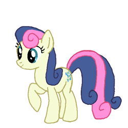 Size: 466x465 | Tagged: safe, artist:qjosh, bon bon, sweetie drops, earth pony, pony, g4, character to character, female, simple background, solo, transformation, transformation sequence, white background