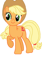 Size: 317x448 | Tagged: safe, artist:qjosh, applejack, earth pony, pony, g4, applejack's hat, character to character, cowboy hat, female, hat, solo, transformation, transformation sequence