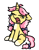 Size: 664x845 | Tagged: safe, artist:rivibaes, oc, oc only, oc:crafty circles, pony, unicorn, bow, chest fluff, coat markings, colored belly, cute, female, filly, floppy ears, foal, freckles, hair bow, horn, not kettle corn, open mouth, simple background, sitting, socks (coat markings), solo, tail, tail bow, teary eyes, tired, transparent background, yawn