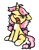 Size: 664x845 | Tagged: safe, artist:rivibaes, oc, oc only, oc:crafty circles, pony, unicorn, bow, chest fluff, coat markings, colored belly, cute, female, filly, floppy ears, foal, freckles, hair bow, horn, not kettle corn, open mouth, simple background, sitting, socks (coat markings), solo, tail, tail bow, teary eyes, tired, transparent background, twin bows, yawn