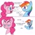 Size: 1599x1601 | Tagged: safe, artist:gummylovesart, pinkie pie, rainbow dash, earth pony, pegasus, g4, 2 panel comic, :3, :d, breaking bad, comic, confused, duo, duo female, female, meme, open mouth, open smile, ponified meme, pride month, simple background, smiling, smirk, white background